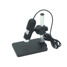 Microscopio portatile, ABS, 1000x/1600x, Nero