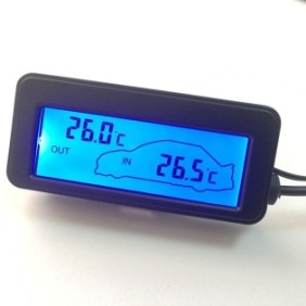 Mini sensore di temperatura, Sunmostar, 12V, Nero
