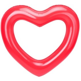 Piscina gonfiabile JeiibrZui, modello Heart, 90 cm, Rossa