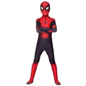 Costume da Spiderman per bambini, Sunmostar, Lattice, RossoBlu, 110CM