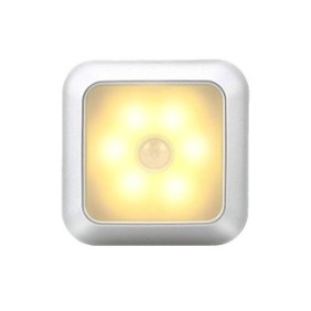 Lampada con sensore di movimento PIR wireless, Sunmostar, LED, Bianco