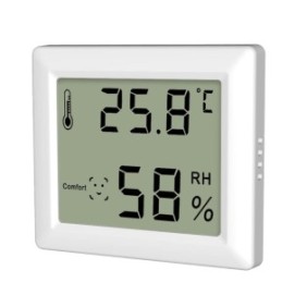 Termometro/igrometro, LLWL, display LCD, bianco