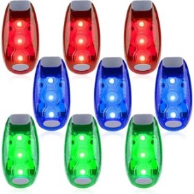 Set luci per bicicletta, LLWL, LED, multicolore