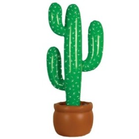 Cactus gonfiabile, LLWL, PVC, Verde