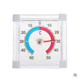 Termometro per finestra, LLWL, plastica, bianco