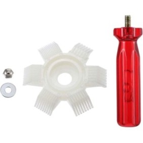 Spazzola per climatizzatore, Sunmostar, Plastica, Bianco/Rosso