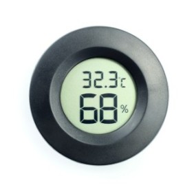 Termometro digitale, Sunmostar, ABS, 45x15,5 mm, Nero