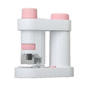 Microscopio per bambini, Sunmostar, 118x52x122 mm, rosa