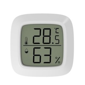 Termometro temperatura/umidità, Llwl, display LCD, bianco