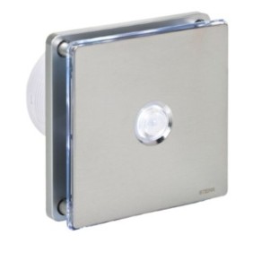 Ventilatore da bagno, BFS100LP-S, LED, sensore di movimento PIR, Argento