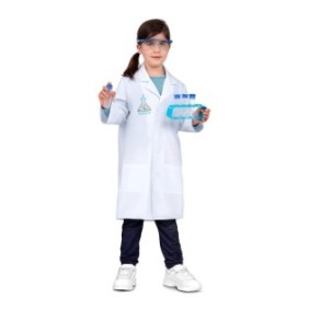 Costume da Dottore in Scienze con accessori per bambini 5-7 anni 116-128 cm