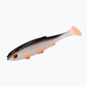 Esca artificiale, Mikado Real Fish, Gomma, Arancione/Nero, 10/13 cm, 4 pz
