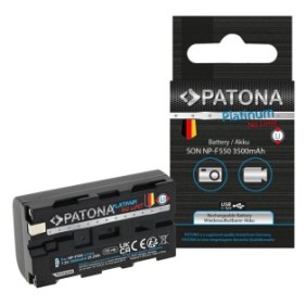 PATONA Platinum Batteria con ingresso USB-C per Sony NP-F550 F330 F530 F750 F930 F920 -1375