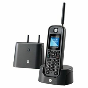 Telefono fisso cordless, Motorola, Nero