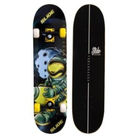 Skateboard, Slide, Skateboard 31 Space, Nero, non UE, Alluminio