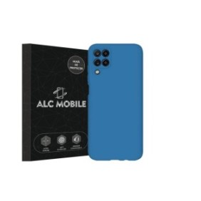Custodia Soft Touch, sottile, ALC Mobile, anti-shock, compatibile con Samsung Galaxy A22 4G LTE, Blu Tpu
