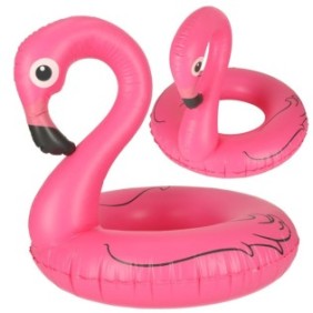 Salvagente gonfiabile Flamingo, ZakupyTV, 90 cm, 6 anni, Rosa