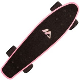 Skateboard Pro Series Action One 22'', ABEC-7, PU, camion in alluminio, rosa