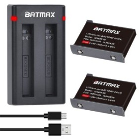 Set di 2 batterie IS360X3B + doppio caricatore action cam Insta360 ONE X3