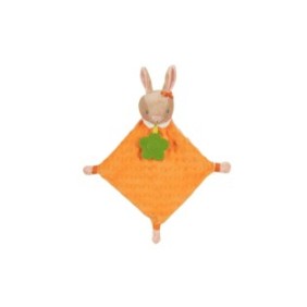Pannolino per neonati, con coniglietto da masticare, arancione, 35x33cm
