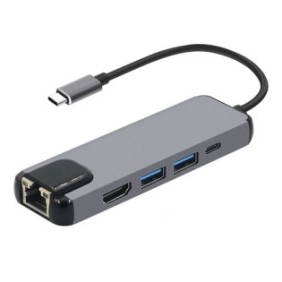 Lankarta Digital One SP01401, cavo, USB tipo C, splitter 5 in 1
