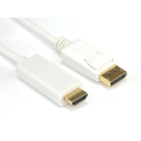 Cavo, VCom, SS001235, da DisplayPort a HDMI, 3 m, schermato, bianco