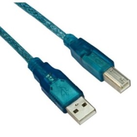 Cavo, VCom, SS001291, prolunga, da USB 2.0 maschio a USB tipo B maschio, 5 m, Blu