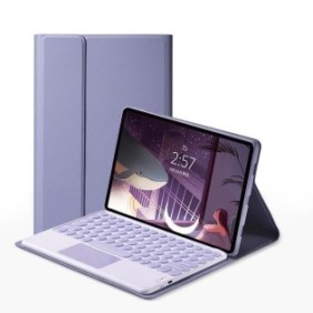 Cover per tastiera, Chigoods, Wireless, Bluetooth, compatibile per iPad 10.2", Viola