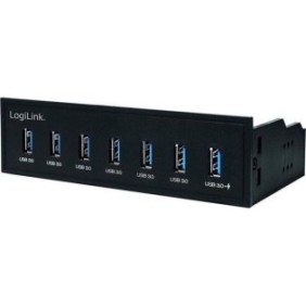 Hub USB LogiLink, 3.0, 7 porte, 5,25"