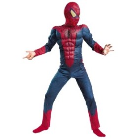 Costume Spiderman con muscoli Infinity War per bambini 120-130 cm