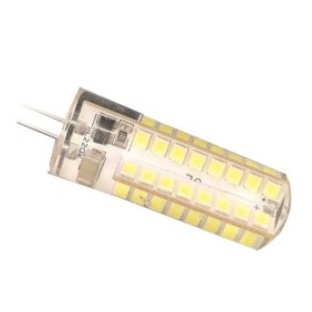Lampadina LED G4, 7W, 220V, luce bianca calda, silicone
