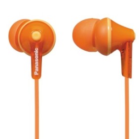 Panasonic RP-HJE125E-D Cuffie audio in-ear, cablate, arancione