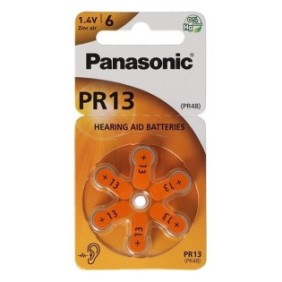 Batterie, Panasonic, PR13l/6lb, 1.4V, Zinco-aria, PR13-6LB, 6 pezzi