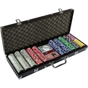 Set da poker, GAMES PLANET®, 500 fiches, Black Edition