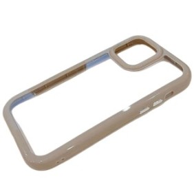 Custodia protettiva per iPhone 15 Pro Max, Abs Crema, ultra resistente, protezione fotocamera, policarbonato, Marrone Beige