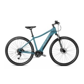 Bicicletta elettrica Romet Orkan, alluminio, 28 pollici, blu