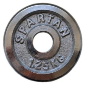 Set di 2 tavolette per esercizi fitness, Spartan Sport, 2,50 kg, 30 mm, Grigio