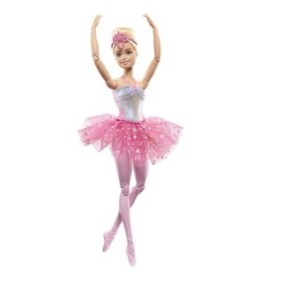 Bambola in costume da ballerina con luce multicolore, altezza 30 cm, 3 anni+