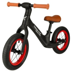 Bicicletta senza pedali, Trike Fix Balance PRO, nera, da 3 a 6 anni