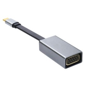 Adattatore USB-C maschio a VGA femmina, 1080P 60HZ, Grigio, Platinet