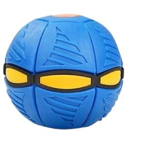 Palla trasformabile in disco da lancio, colore blu, 15 cm, Deposito Vendita