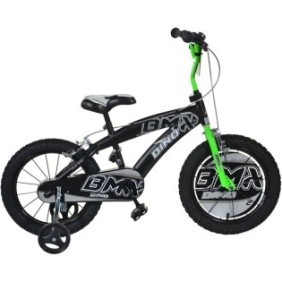 Bicicletta BMX per bambini Dino Bikes 14" nera e verde