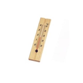 Termometro ambientale, STREFA, legno, 20 cm, multicolore