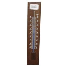 Termometro da esterno, Strefa, Legno, 32 cm, Marrone