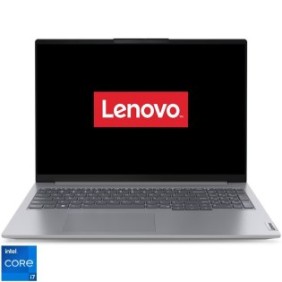 Laptop Lenovo 16'' ThinkBook 16 G6 IRL, WUXGA IPS, processore Intel® Core™ i7-13700H (24 MB di cache, fino a 5,00 GHz), 24 GB DDR5, SSD da 1,92 TB, Intel Iris Xe, senza sistema operativo, Arctic Grey