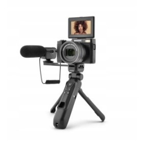 Set Vlog Fotocamera digitale con ZOOM ottico 5x e accessori AgfaPhoto VLG-4K