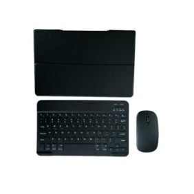Cover per tastiera e mouse wireless, Bluetooth, per tablet Lenovo Yoga Tab 11 YT-J706F, 11 pollici, Sigloo, Nero