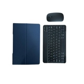 Cover per tastiera e mouse wireless, Bluetooth, per tablet Lenovo Yoga Tab 11 YT-J706F, 11 pollici, Sigloo, blu scuro