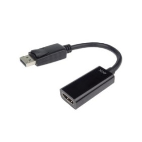 Adattatore DisplayPort 1.2a maschio a HDMI 2.0 femmina, kit base, supporto 3D, nero