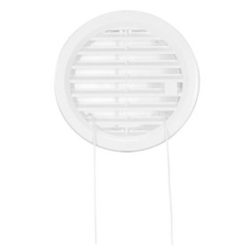 Telaio di ventilazione rotondo, con serratura, Ø 10,5 cm, bianco, Haco